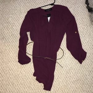 Akira Burgundy Tunic/ Dress